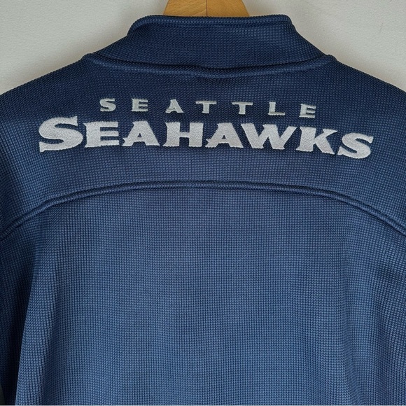 NFL Seattle Seahawks Waffle Fleece Lined Embroidered Full Zip Jacket NWT - Picture 4 of 11